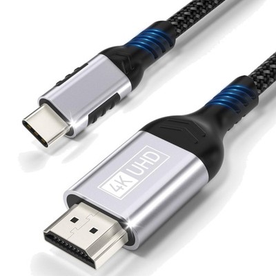 USB-C Kabel, HDMI 4K, 1.8m, geflochten, Datenübertragung, Video-Adapter