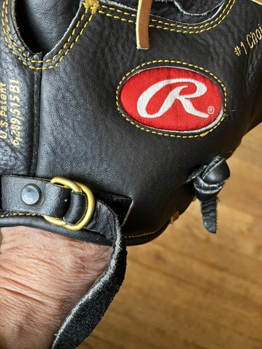 Rawlings “The Vise” VBB115Y Black Leather Baseball Glove Basket-Web 11.5" RHT! - Picture 10 of 14