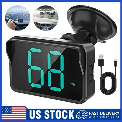 GPS Digital Speedometer Car/Truck/Motorcycle Head Up Display Odometer HUD MPH