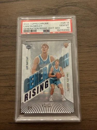 2025 Topps Chrome Liam McNeeley Base (PSA 10)