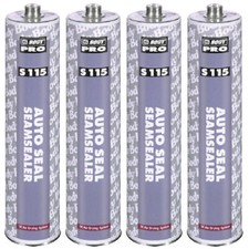 4x HB BODY S115 Seam Sealer Cartridge 1K Car Rubber Metal Grey Fast Dry 300mL