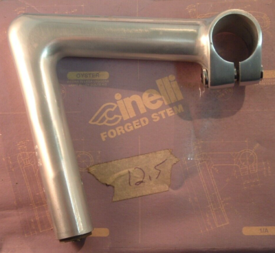 Cinelli 1A 125MM Alloy Road Stem NEW / NOS Vintage-22.2x26.4MM