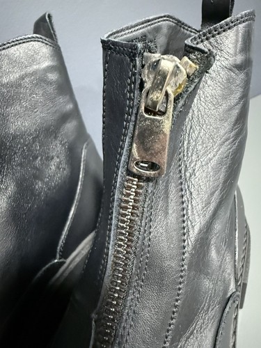 STEVE MADDEN Jonesy Zip Up Military Combat Army Chunky Sole Leather Boots *8/38 - Picture 8 of 17