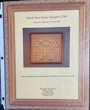 Samplers and Such - Sarah Farr Floore Sampler 1799 - Lydia Reed Collection