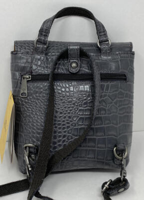 Patricia Nash Davoli Convertible Backpack Patricia Nash Leather Davoli Convertible Backpack - Gray  main image 4