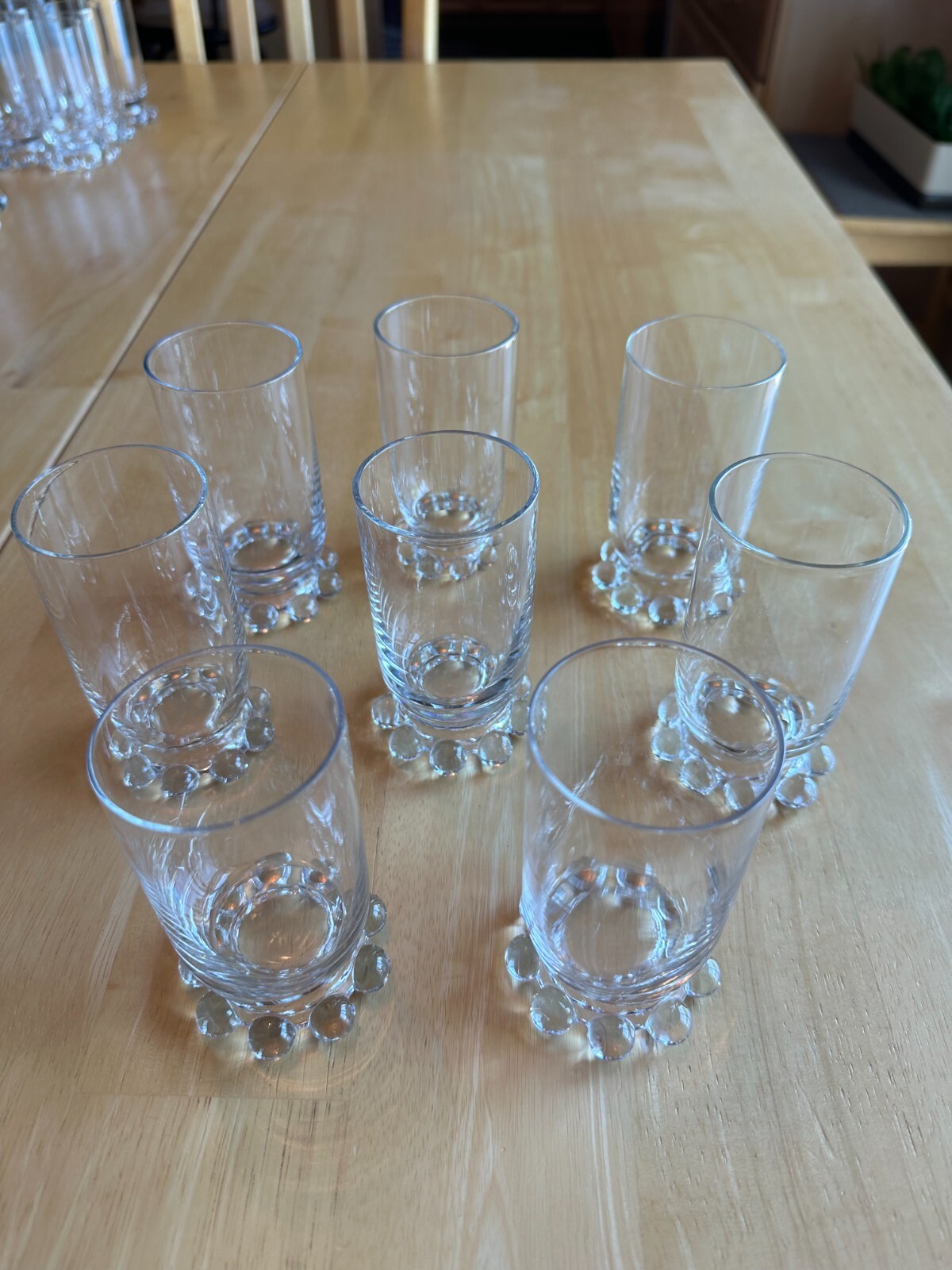 Set of 8 Imperial Candlewick Juice Glasses Stem 40019 Excellent