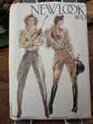 Rare New Look 6013 misses equestrian Jodhpurs pants sz 8-18 UNCUT
