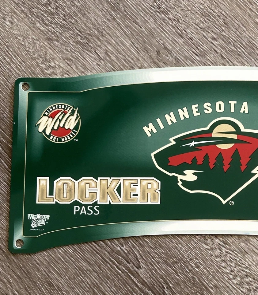 Minnesota Wild Sign 19” Wall Art Man Cave Fan Locker Room Hockey WinCraft USA - Image 2 of 4