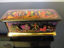 Ardleigh Elliott & Sons Porcelain Trinket Music Box, Nutcracker Russian Ballet!