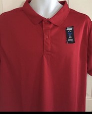 NWT Nautica-Kids School Uniform Short Sleeve Red Moisture Wicking Polo Shirt XL