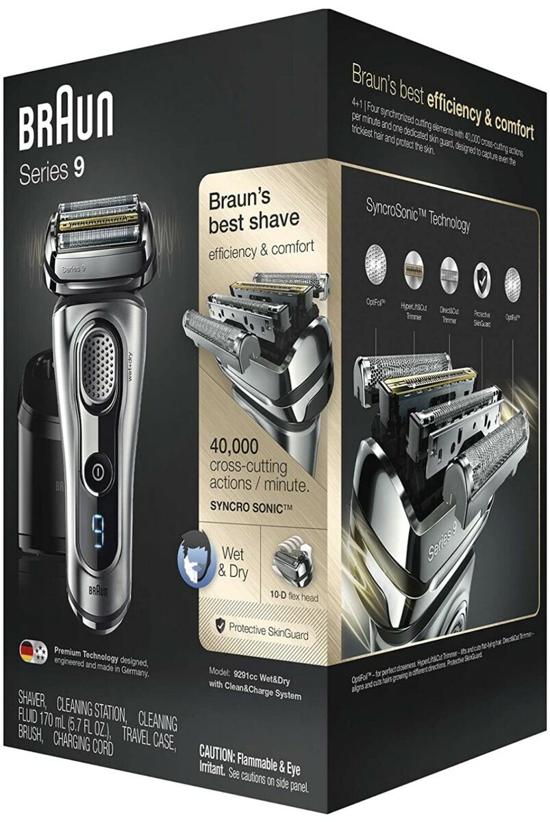 Braun Series 9 9291cc Electric Shaver, Wet & Dry with Clean & Charge system Braun Series 9 9291cc Electric Shaver, Wet & Dry with Clean & Charge system