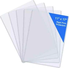 11 x 17 Hard Plastic Sheet Protectors Menu Rigid Print Protectors Clear C