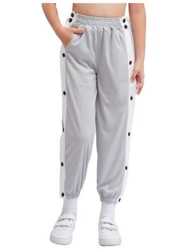 Boy Tear Away Basketball Pant High Side Split Sweatpants Hip Hop Street Dance - Picture 26 of 43