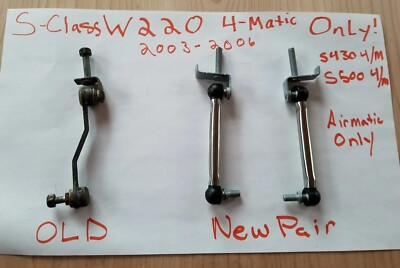 Mercedes S500 4matic airmatic front level sensor arms Set  2203202589 w220 