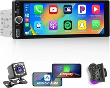 Carplay inalámbrico de 6.9 pulgadas para coche estéreo con pantalla táctil de un