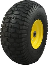 15x6.00-6 Pneumatic Replacement Front Tire Wheel Turf Saver 4PR Tube-Type Tire