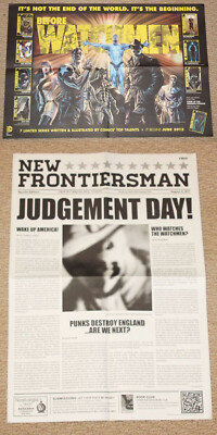 Before Watchmen Promo 2 Sided Poster - DC Comics 2012 Lee Bermejo Art 20'' x 12''
