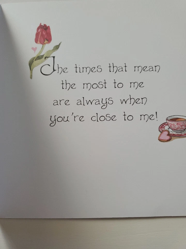 Tarjeta de felicitación del día de San Valentín Leanin' Tree para mi San Valentín con todo mi amor Foto 2 de 3