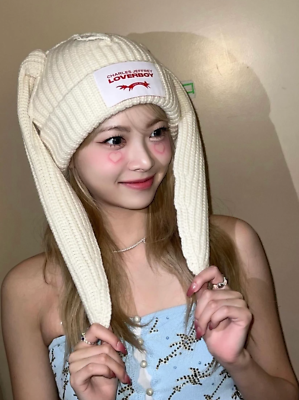 Charles Jeffrey Loverboy Chunky Rabbit Beanie Ecru / | eBay