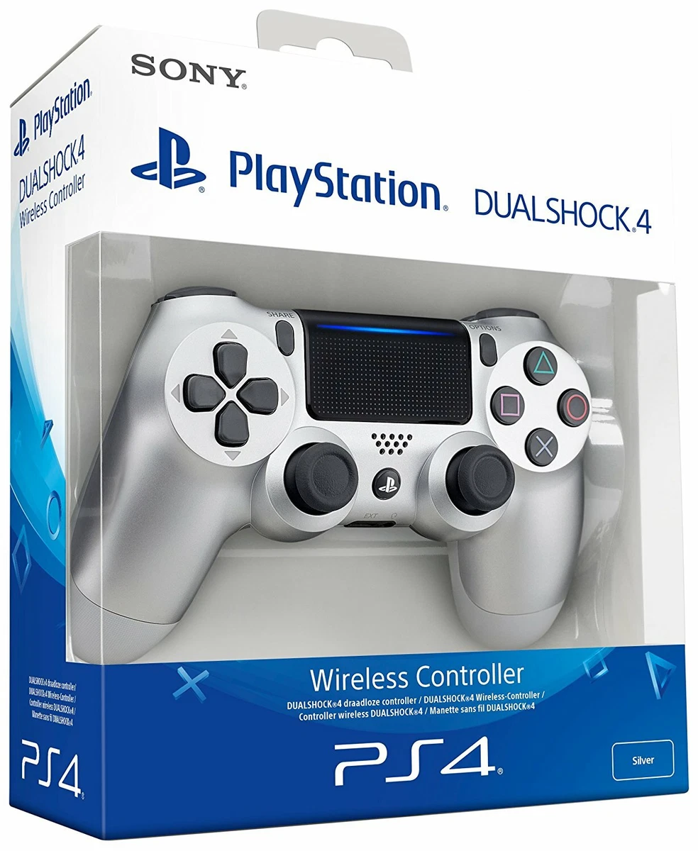 MANDO PS4 DUALSHOCK PLATEADO PLATA ORIGINAL PLAYSTATION 4 SONY EDICION  LIMITADA