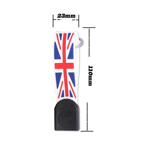 Llavero estilo Union Jack rojo y azul soporte de llave suave para MINI Cooper F55 F56 F60 - Imagen 3 de 11