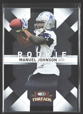 Manuel Johnson 2009 Donruss Threads #169 SN,RC #/999 Dallas Cowboys