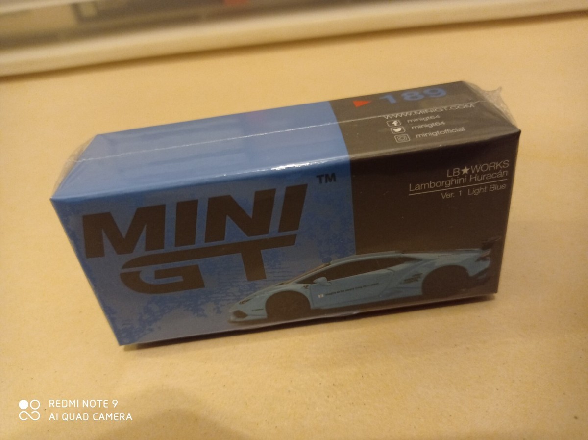 MINI GT 189 LB WORKS Lamborghini Huracán ver. 1 Light Blue LHD | eBay