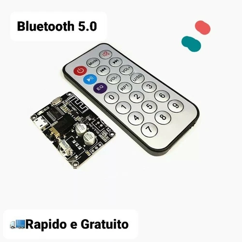 Scheda Ricevitore Audio Bluetooth 5.0  C/Telecomando 