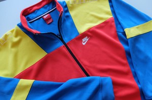 nike tracksuit red and blue