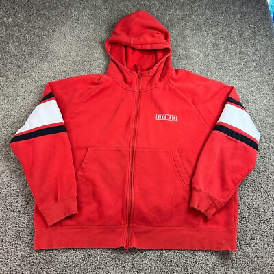 Nike Air Red Nike Zip Up Hoodie Men's Nike Air Jordan Full