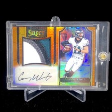 2016 Carson Wentz Select Orange Patch Auto RPA /30 