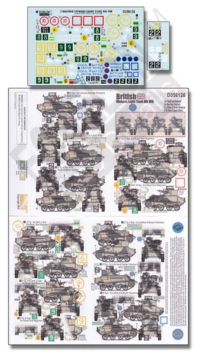 1/35 Echelon Decal - D356126 British Vickers Light Tank Mark.VI-B Part.1