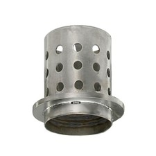 Perforated Casting Flask 2-1/2" x 4" Flask Vacuum Casting Stainless 1/8" Wall