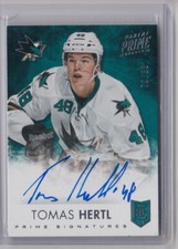 2013-14 Panini Prime Autograph Rookie Spectrum Tomas Hertl RC Auto 76/99 Vegas