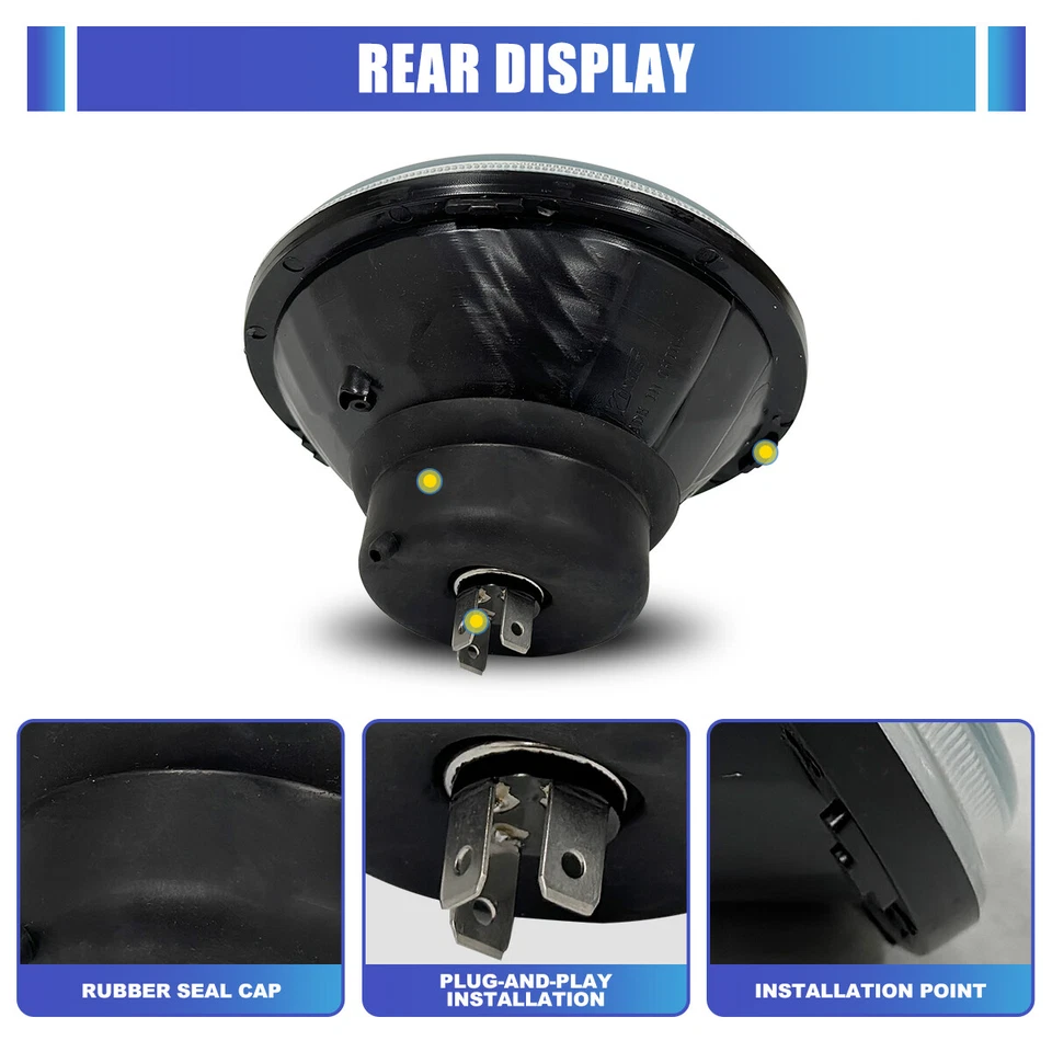 4 Headlights For 1965-1970 Chevy Chevelle 1966-1975 Caprice 1964–1970 El Camino - Image 3 of 4