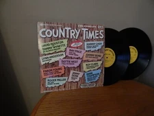 Country Times:  Various Artists    DOUBLE LP   SONG TITLES & ARTISTS LISTED