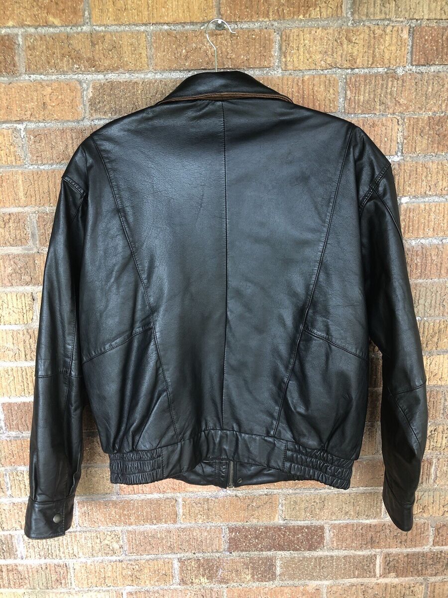 Vintage Leather Bomber Jacket Ash Creek Trading sz Large Vintage Leather Bomber Jacket Ash Creek Trading sz Large