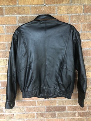 Vintage Leather Bomber Jacket Ash Creek Trading sz Large Vintage Leather Bomber Jacket Ash Creek Trading sz Large
