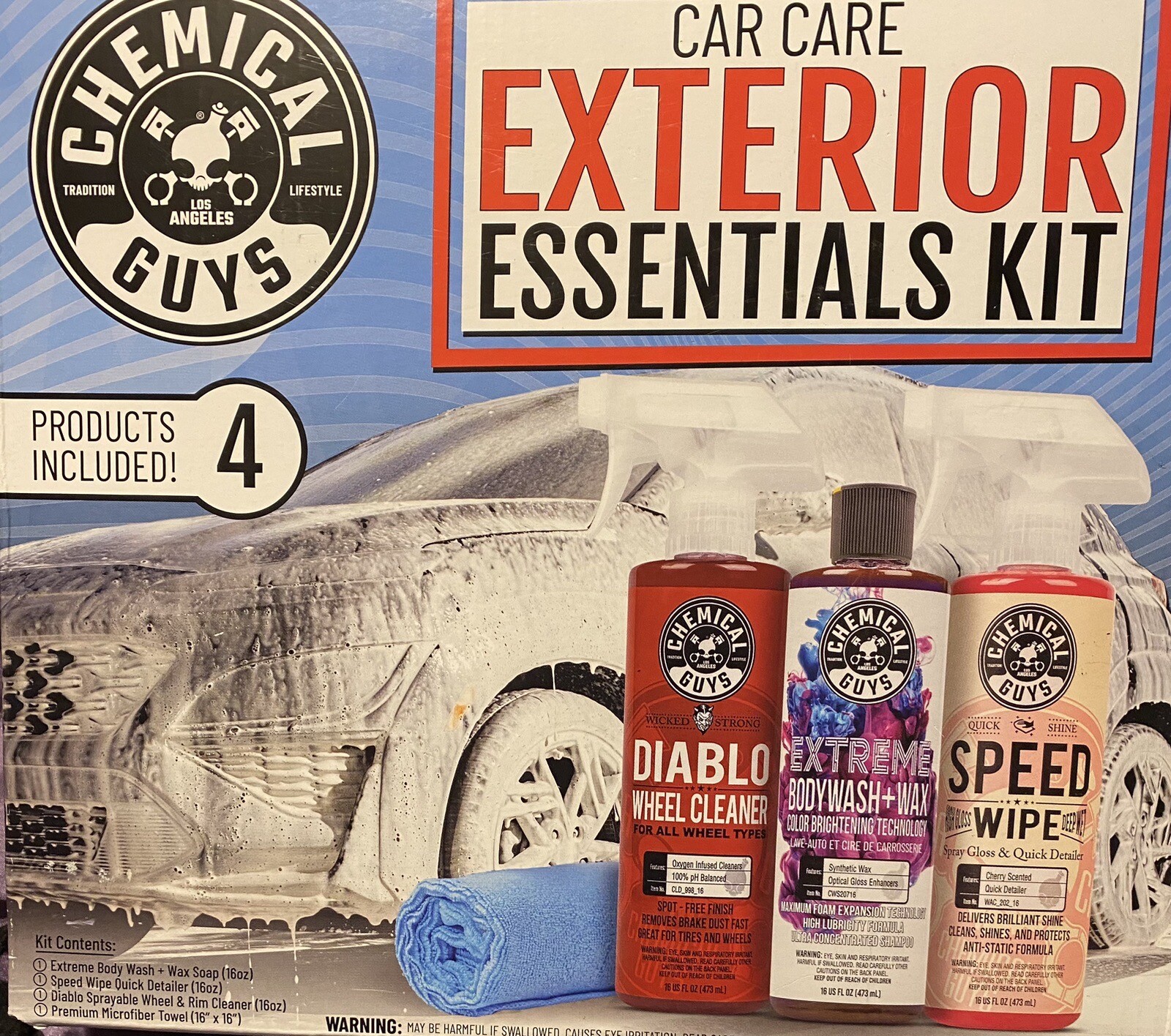 Chemical Guys Car Care Exterior Essentials Kit (4 Items) eBay