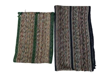 Woven Rag Rug LOT Vintage Colorful Throw Scatter Rug/Mat Retro Grandma Kitchen