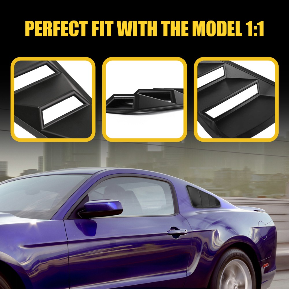 For 2005 -12 13 2014 Ford Mustang Only Window 2-DR Louvers Rear Sun Shade Cover