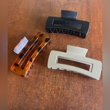 Rectangular Claw Clip Trio