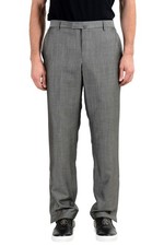 Versace Men's Wool Mohair Gray Dress Pants US 36 IT 52