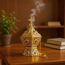 Bruciatore di incenso versatile, turibolo arabo decorativo per regalo di