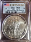 2011(S) PCGS MS-70 First Strike American Silver Eagle Struck at San Francisco