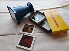Vintage Blue Cyclops Opta-Vue Photo Slide Viewer Pat. Pend. EUC!