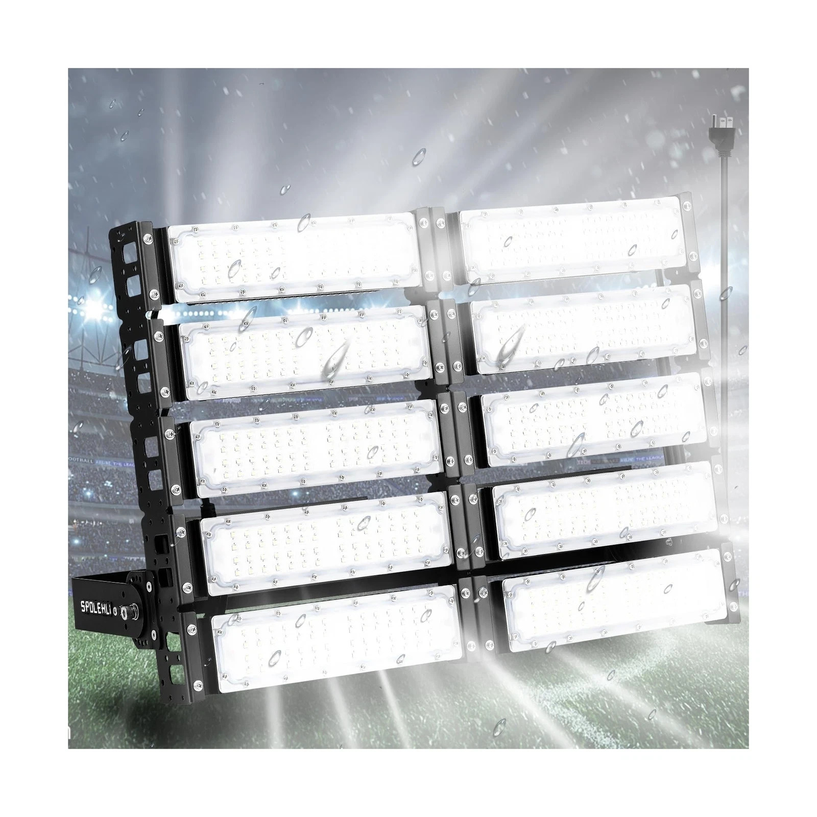 LED Stadium Flood Lights 3000W Equivalent 80000LM Super Bright LED Arena Ligh...