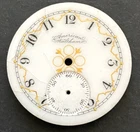Antique American Waltham 6s Pocket Watch Fancy Dial Parts 33.7mm Gold USA