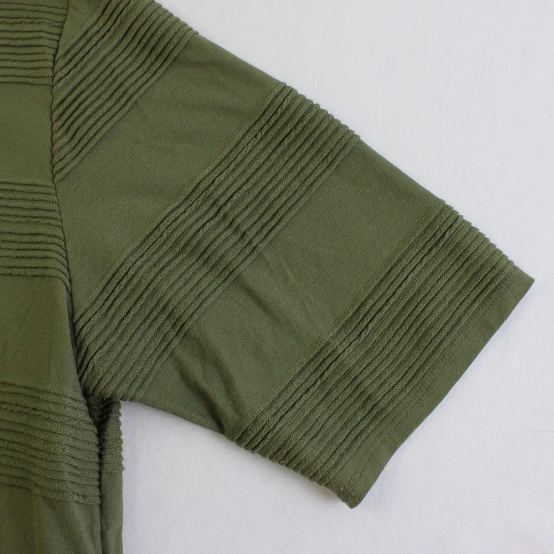 Футболка женская LuLaRoe армейская зеленая текстурированная с коротким рукавом размер XL - Изображение 3 из 4