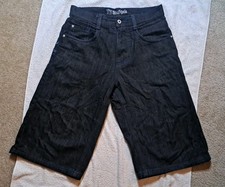 Vtg Y2K Southpole Collection Sz 29 Cross Pocket Baggy Denim Jorts Shorts Skater